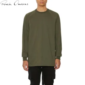 RICK OWENS  |Pullovers Unisex Street Style Long Sleeves Plain Cotton