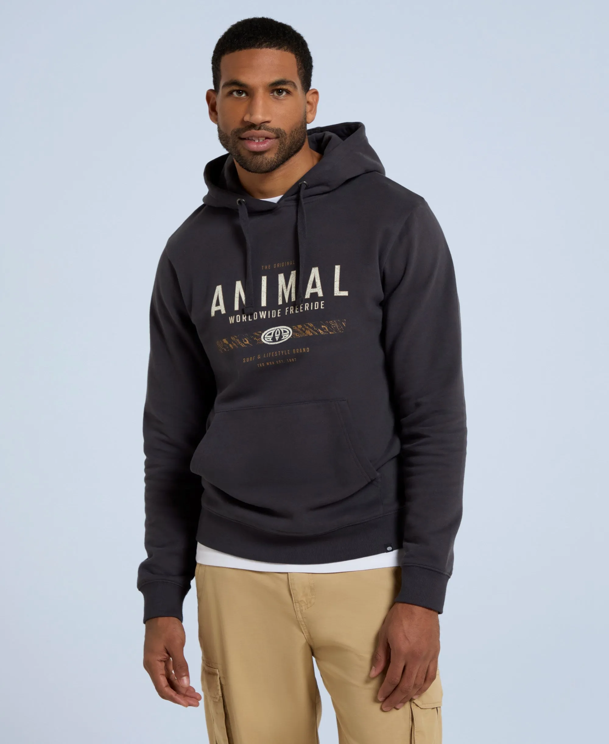 River Mens Hoodie - Charcoal