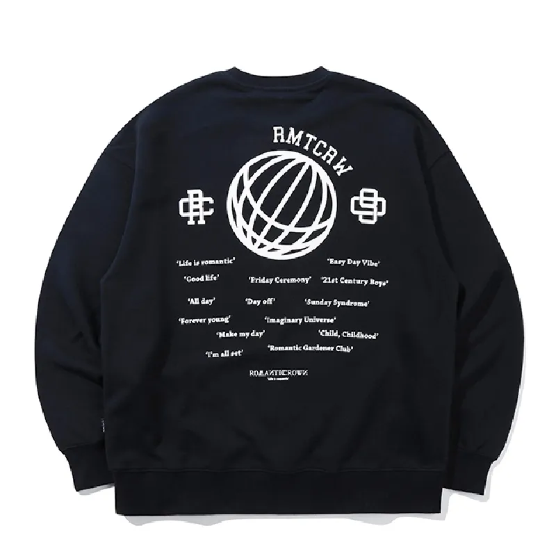 ROMANTIC CROWN  |Unisex Street Style Long Sleeves Logo Sweatshirts