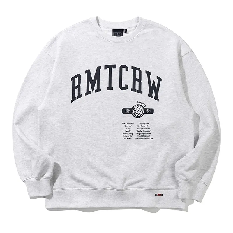 ROMANTIC CROWN  |Unisex Street Style Long Sleeves Logo Sweatshirts