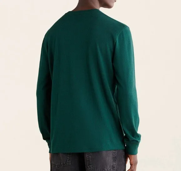 Roots  |Crew Neck Pullovers Street Style Long Sleeves Plain Cotton