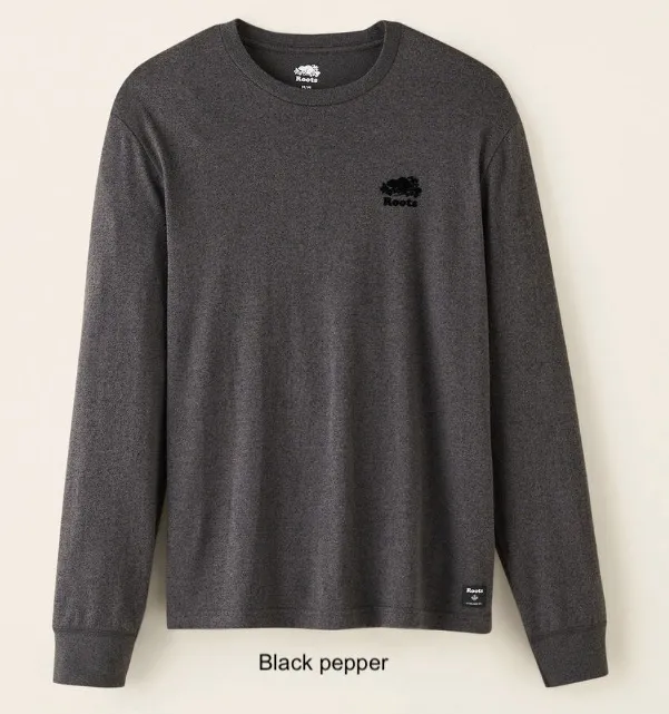 Roots  |Crew Neck Pullovers Street Style Long Sleeves Plain Cotton