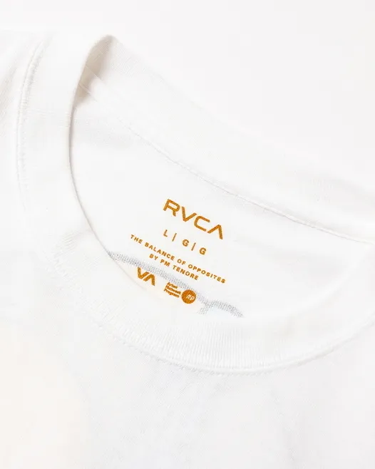 RVCA  |Crew Neck Long Sleeves Plain Long Sleeve T-shirt Logo