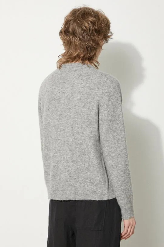 Samsoe Samsoe wool cardigan NOR gray color F16422744