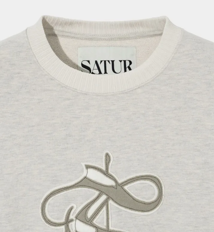 SATUR  |Crew Neck Unisex U-Neck Long Sleeves Plain Cotton