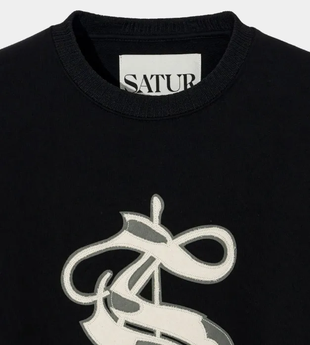 SATUR  |Crew Neck Unisex U-Neck Long Sleeves Plain Cotton