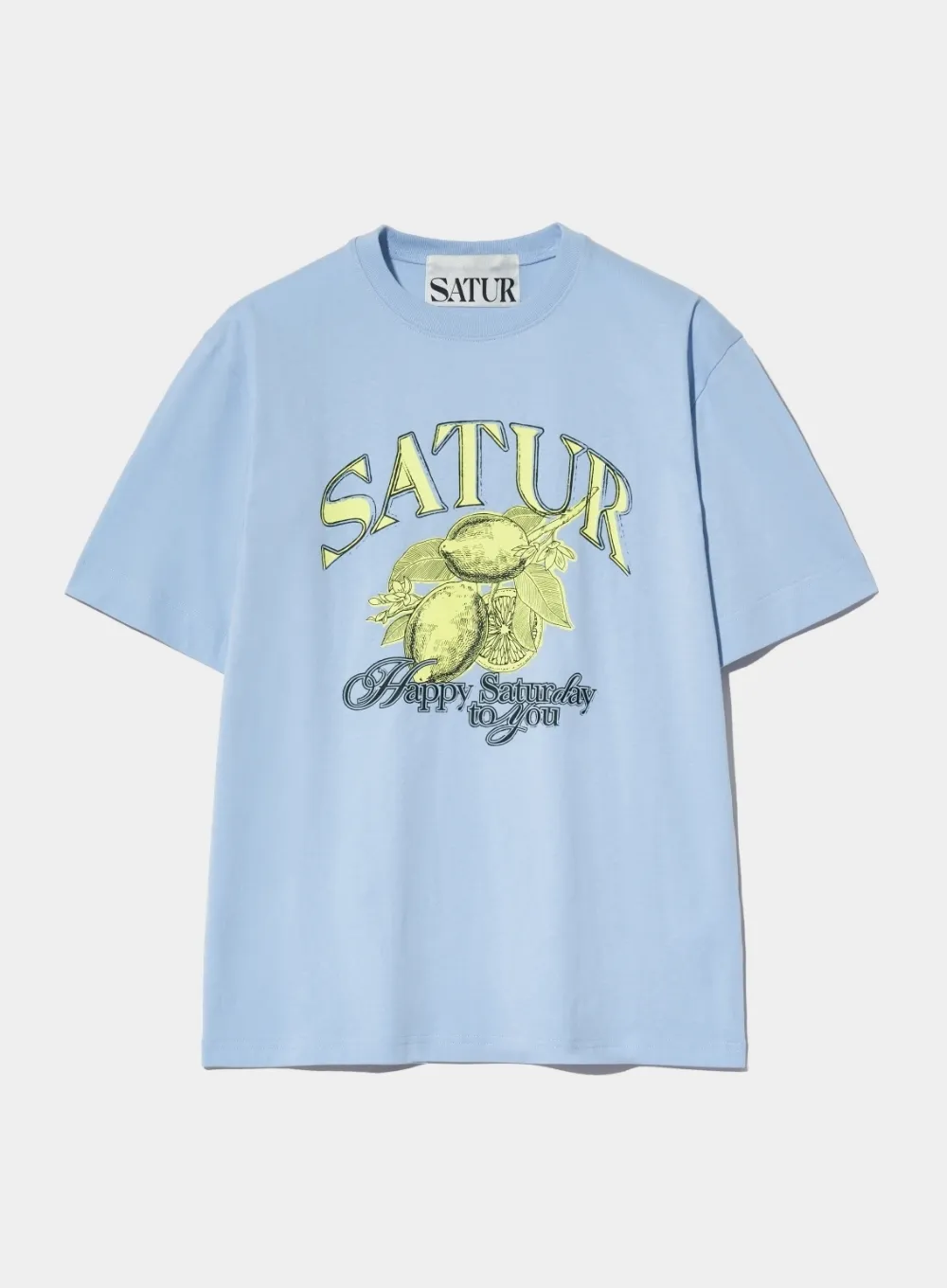 SATUR  |Tropical Patterns Unisex Street Style U-Neck Plain Cotton