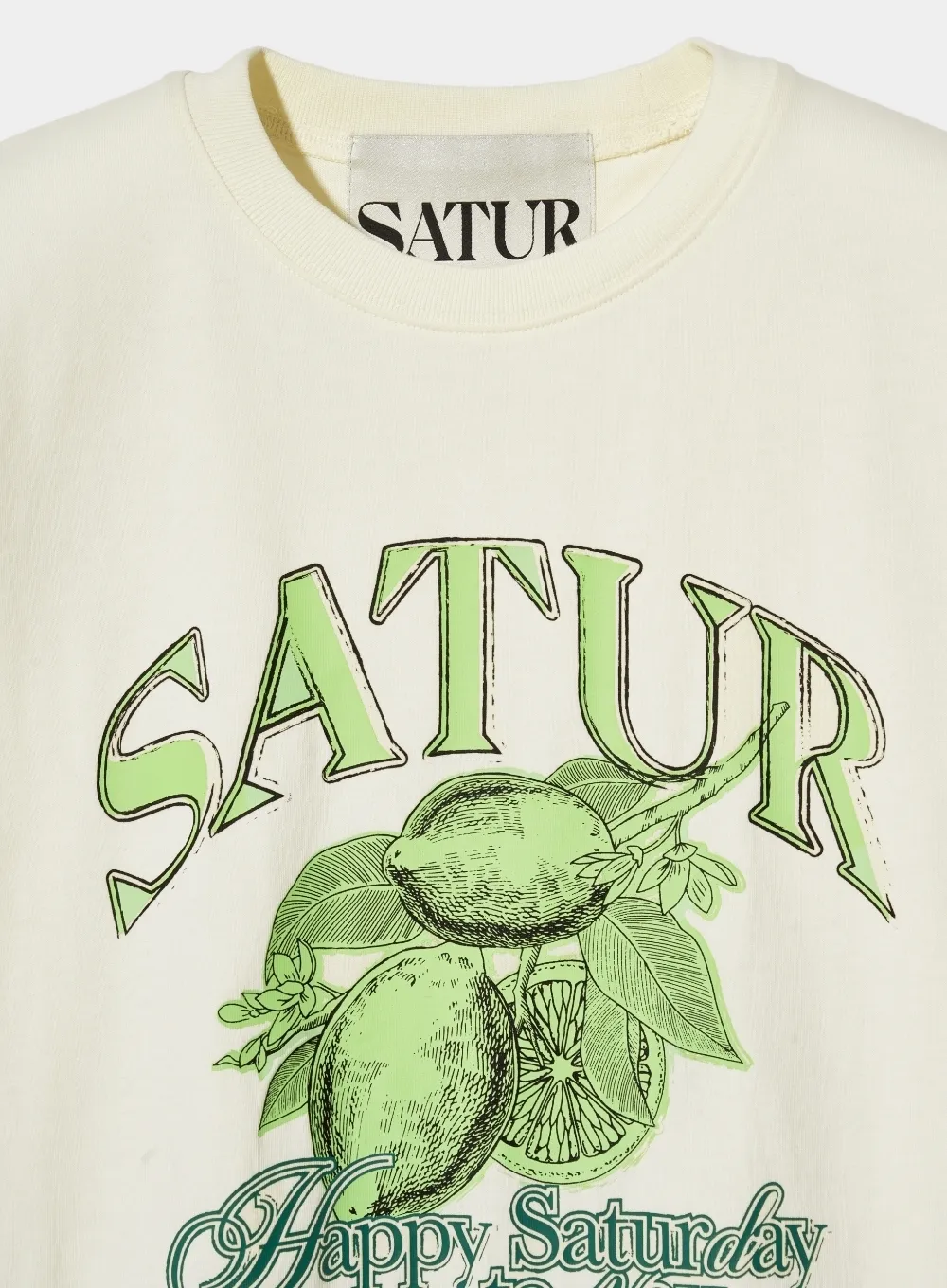 SATUR  |Tropical Patterns Unisex Street Style U-Neck Plain Cotton