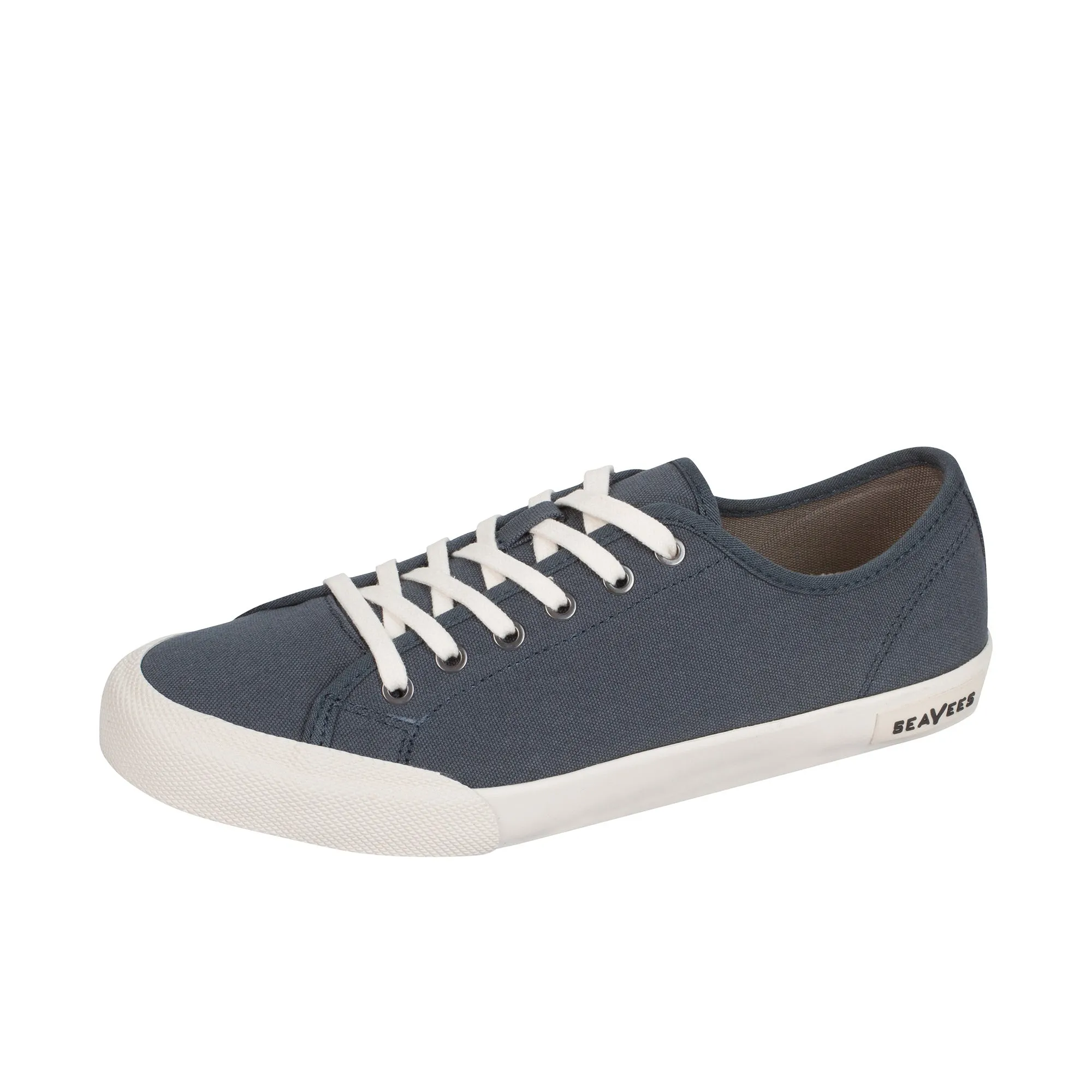 SeaVees Monterey Sneaker Slate Navy Cotton Canvas