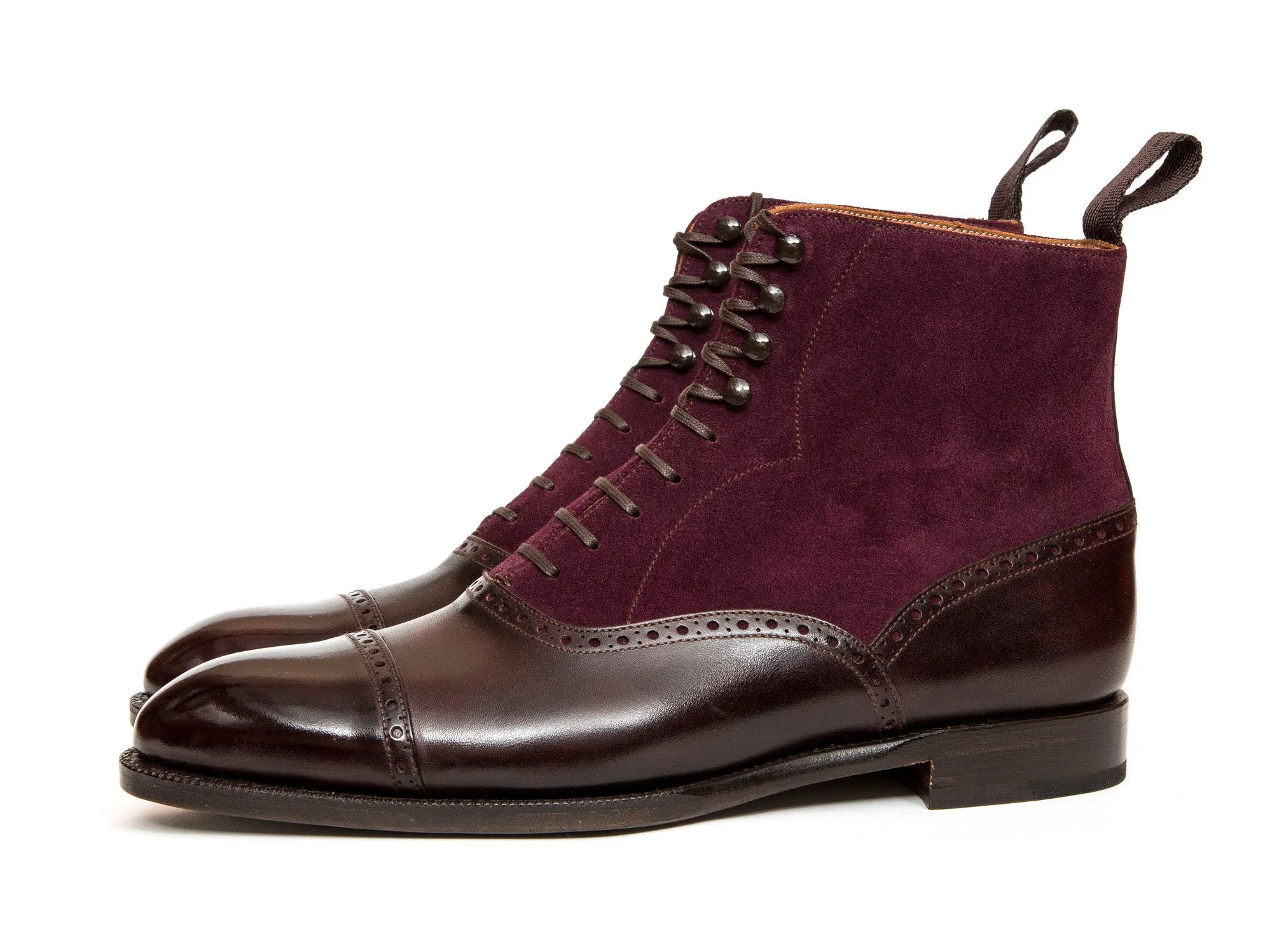 Seaview - MTO - Plum Museum Calf / Regal Purple Suede - NGT Last - Single Leather Sole