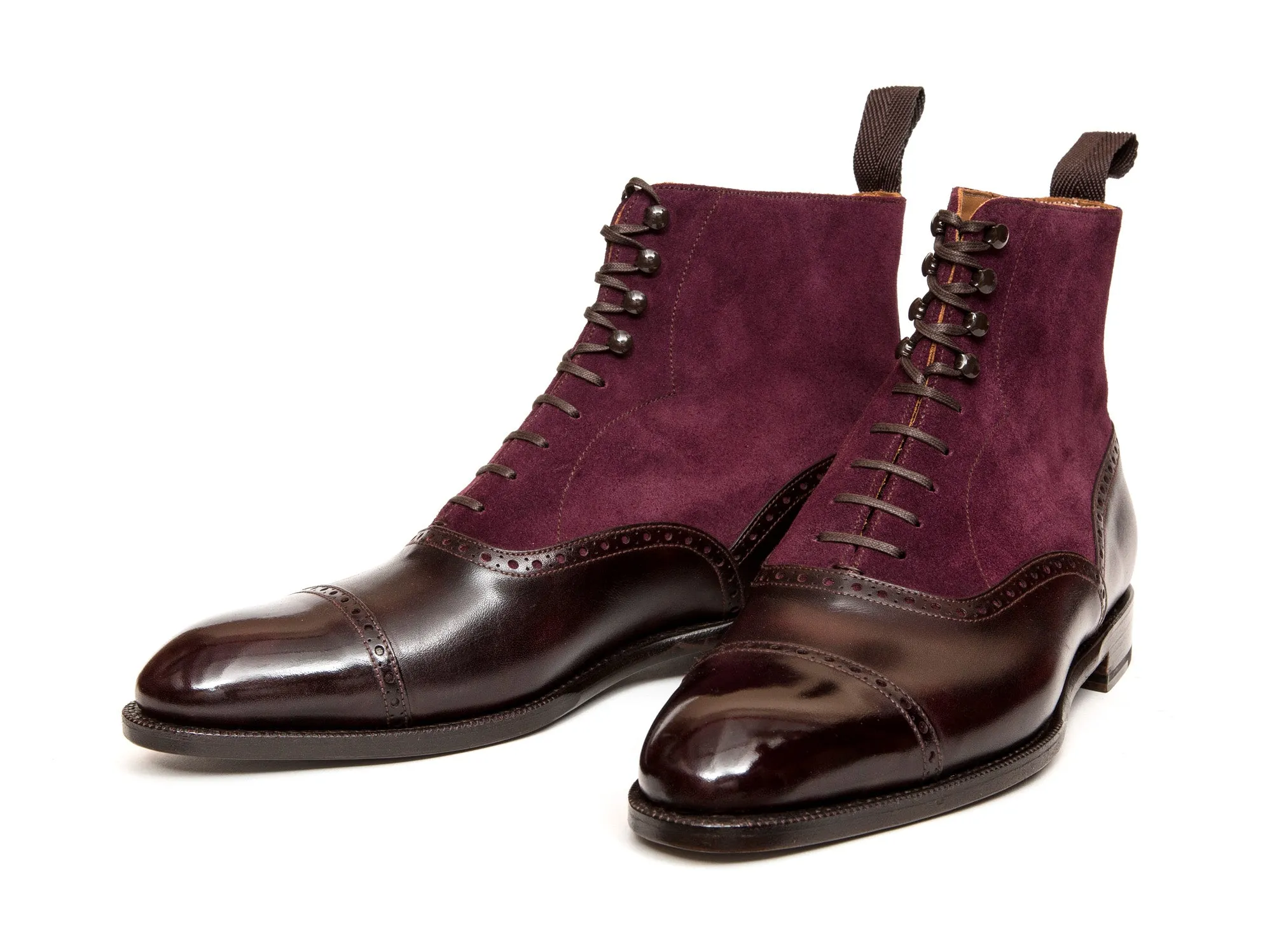 Seaview - MTO - Plum Museum Calf / Regal Purple Suede - NGT Last - Single Leather Sole