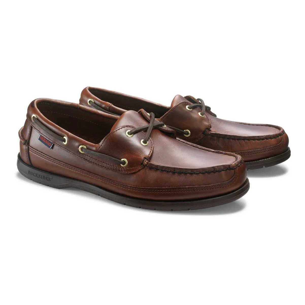 Sebago Schooner Brown Oiled Waxy Deck Shoes