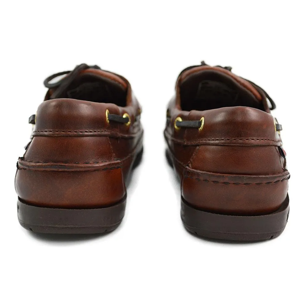 Sebago Schooner Brown Oiled Waxy Deck Shoes