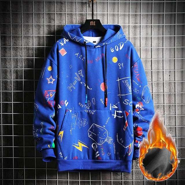 Single Road Japanese Yellow White Black Blue Anime Hoodie