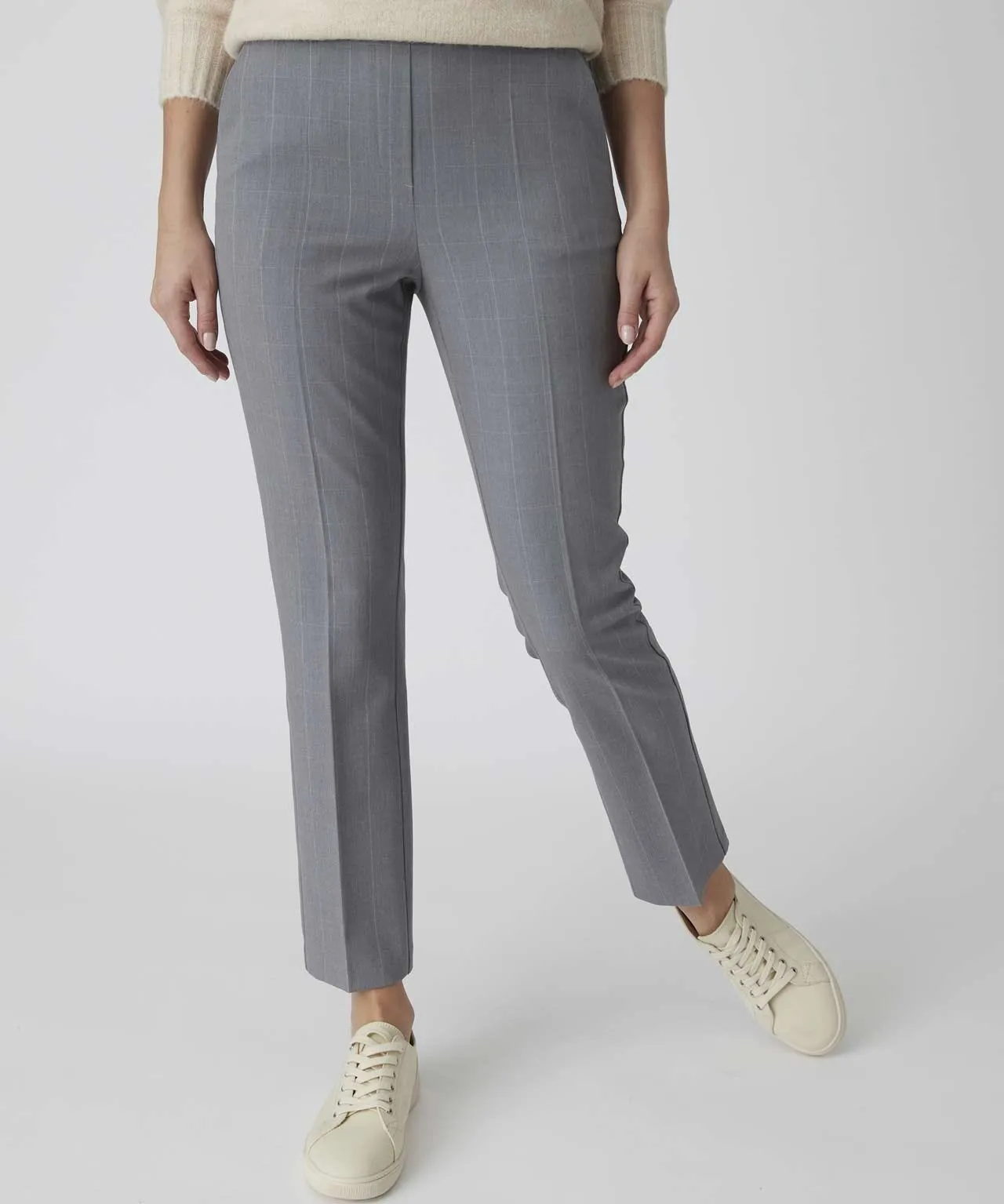 Slim Leg Check Trousers