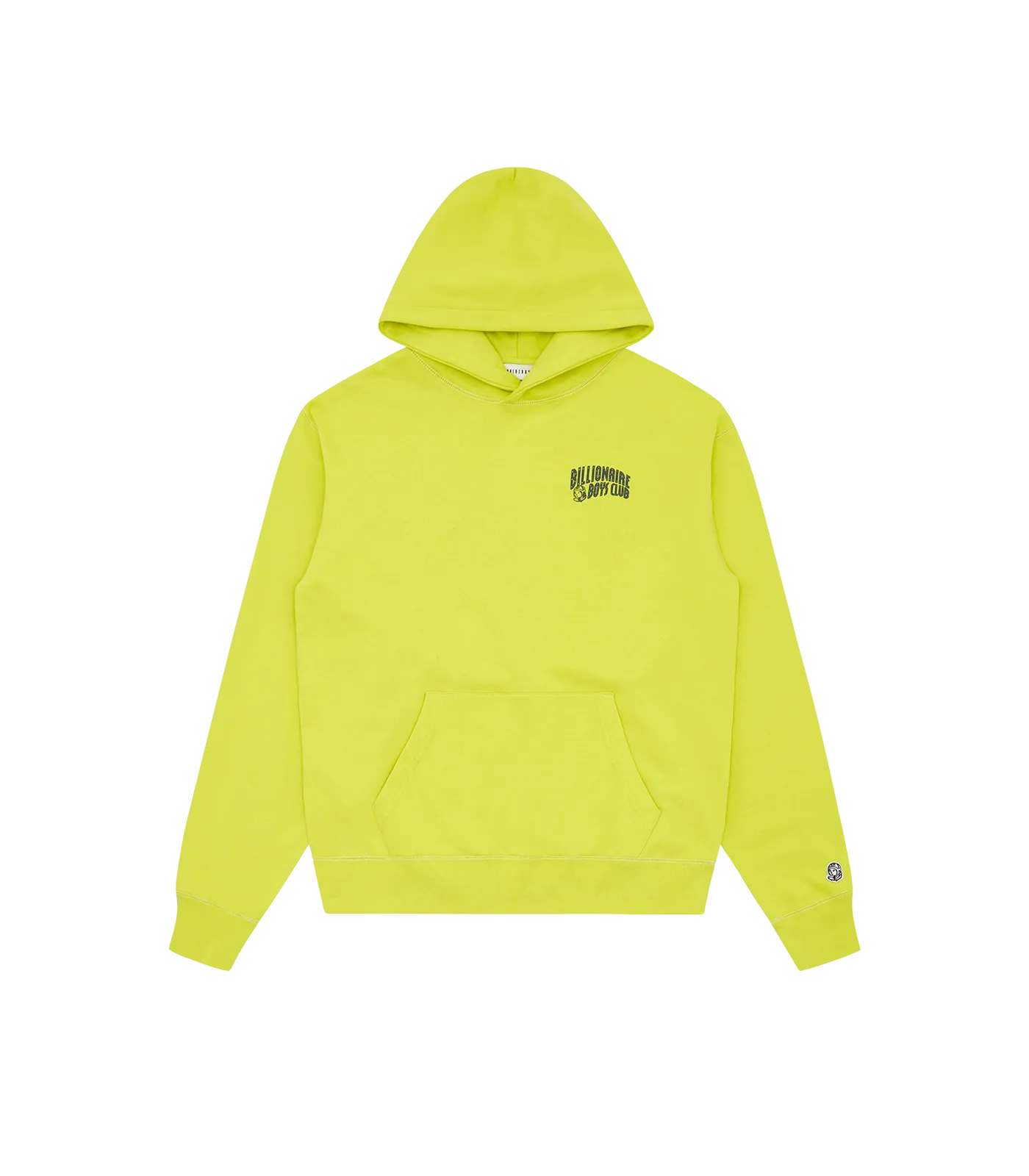 SMALL ARCH LOGO POPOVER HOOD - ACID YELLOW