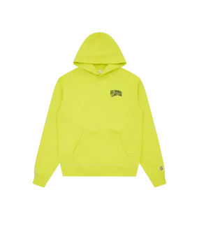 SMALL ARCH LOGO POPOVER HOOD - ACID YELLOW