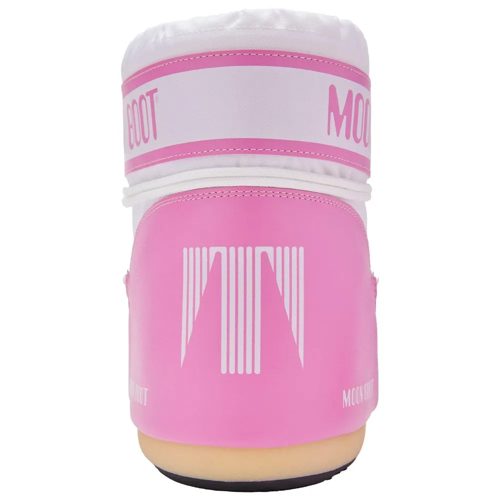 Snow boots Moon Boot ---Icon Low Nylon Pink White