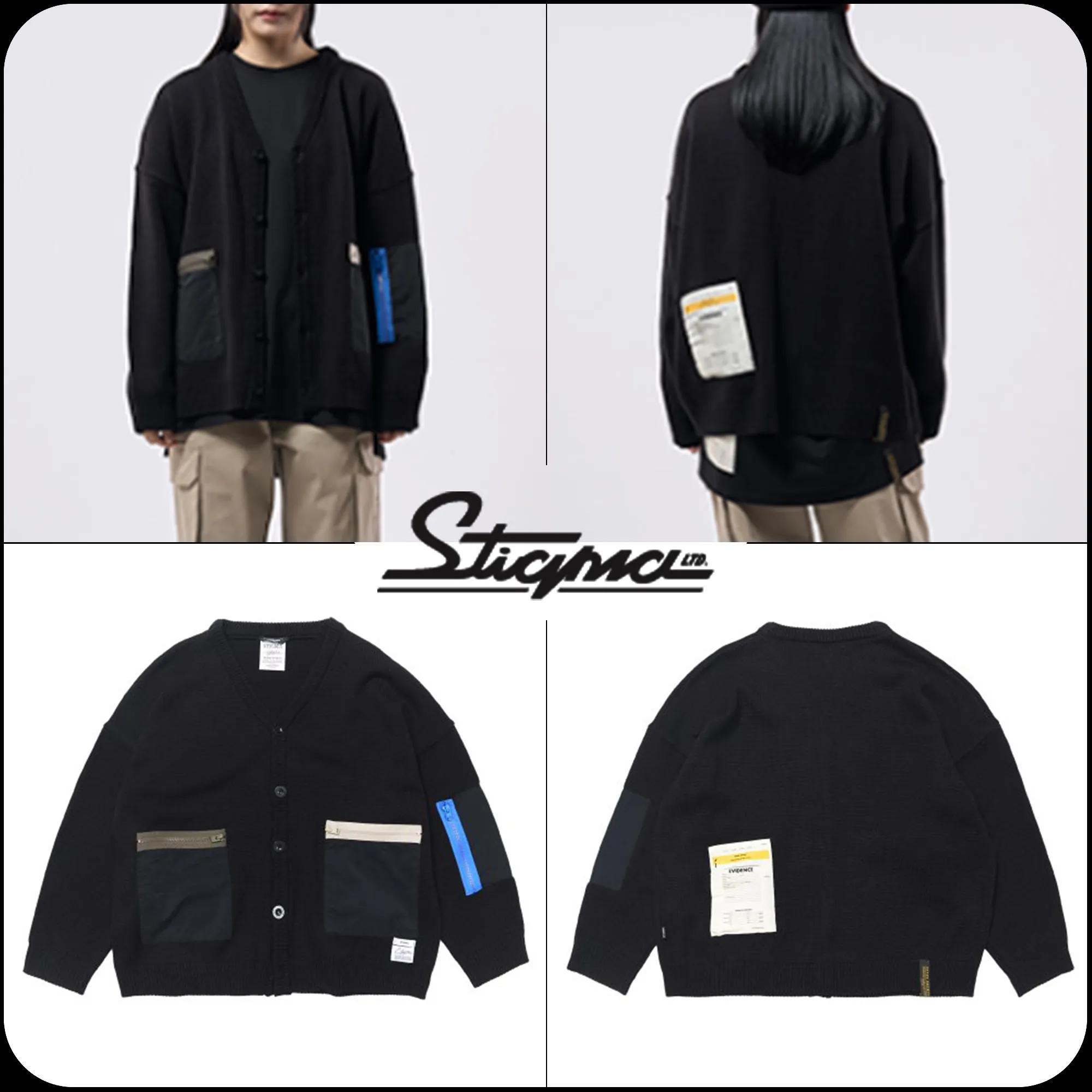 STIGMA  |[ STIGMA ]★ZIPPER OVERSIZED CARDIGAN