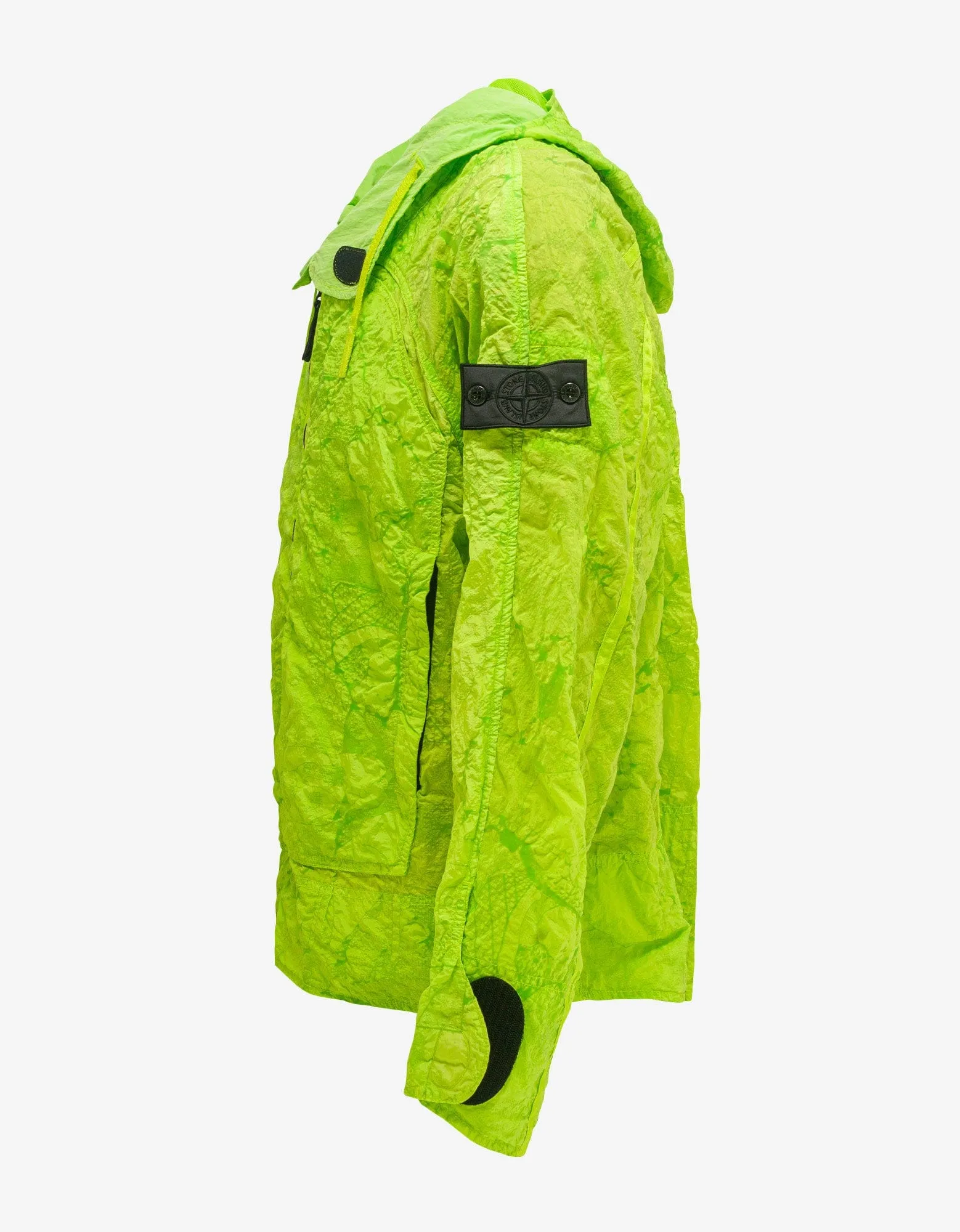 Stone Island Shadow Project Green Nylon Metal Short Parka