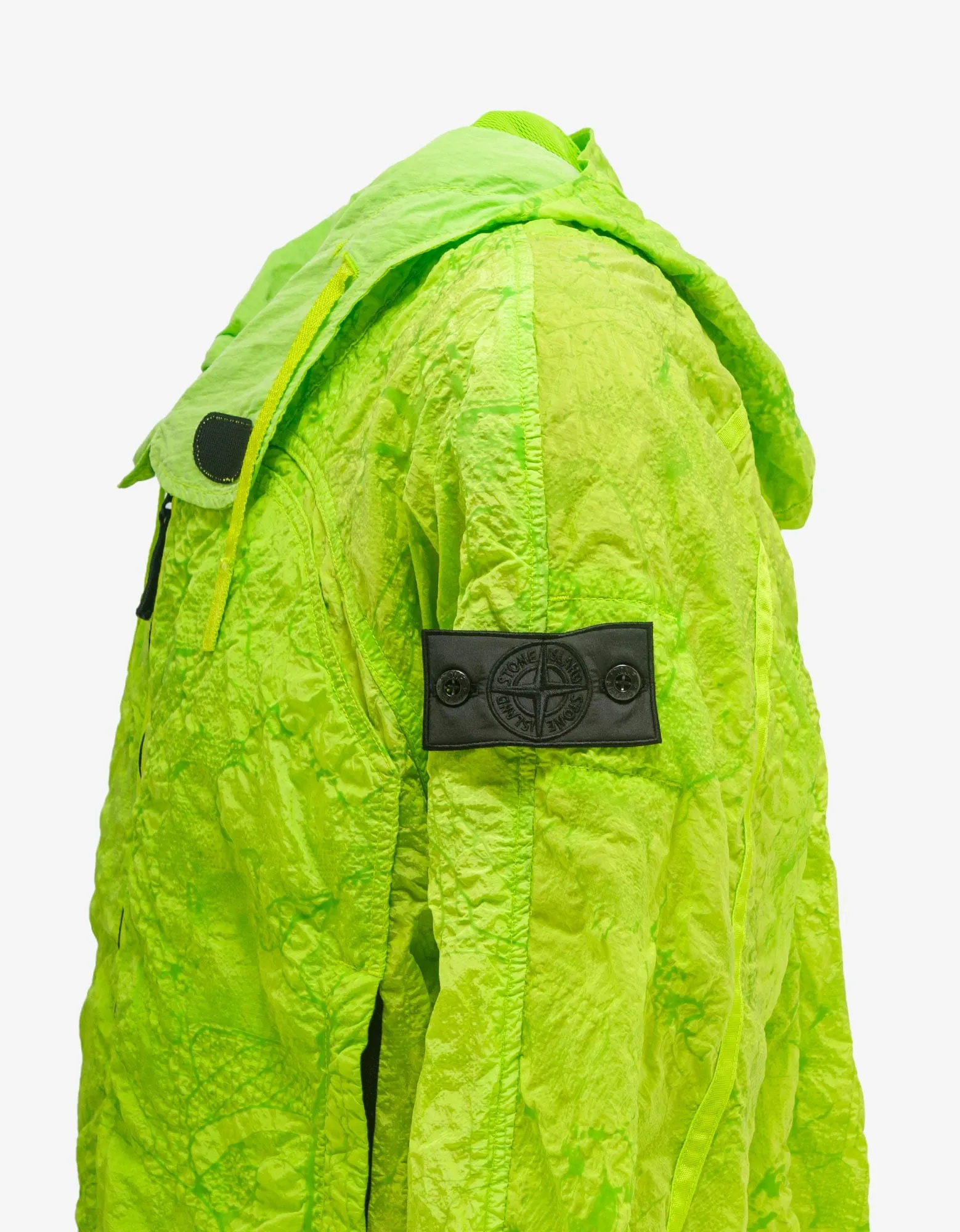 Stone Island Shadow Project Green Nylon Metal Short Parka