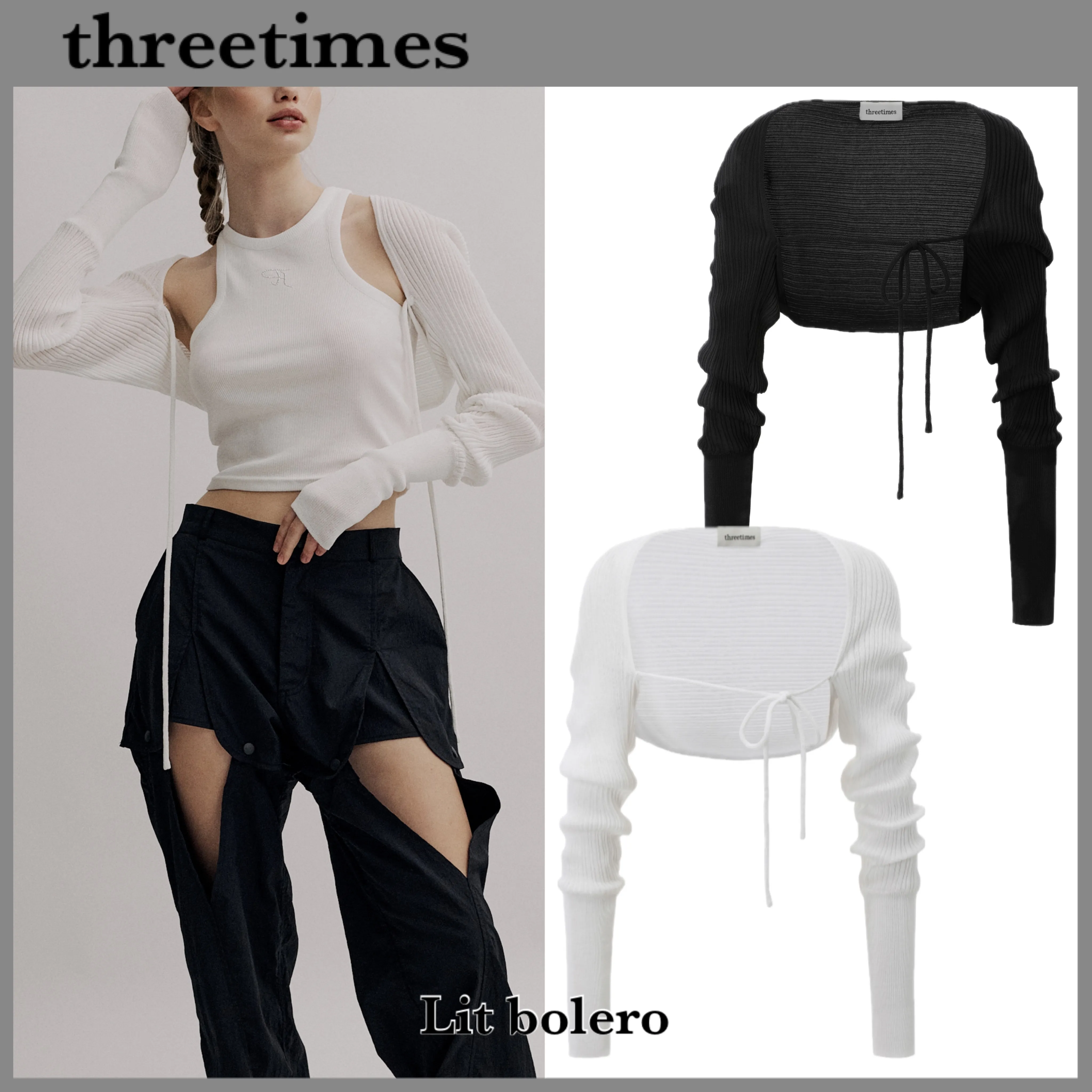 threetimes  |Casual Style Nylon Blended Fabrics Long Sleeves Plain