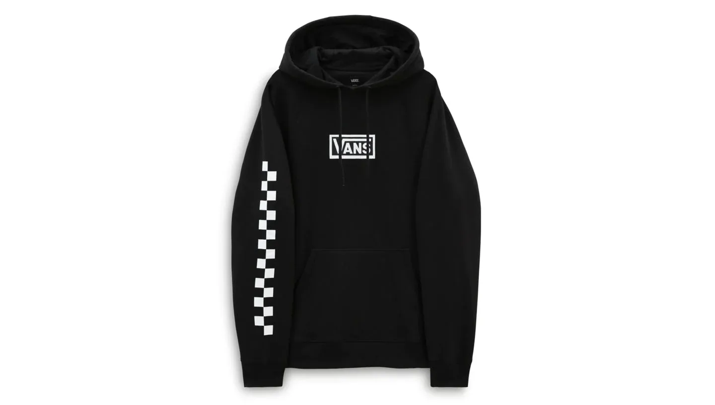 VANS MEN’S VERSA STANDARD HOODIE-Black/Checkerboard