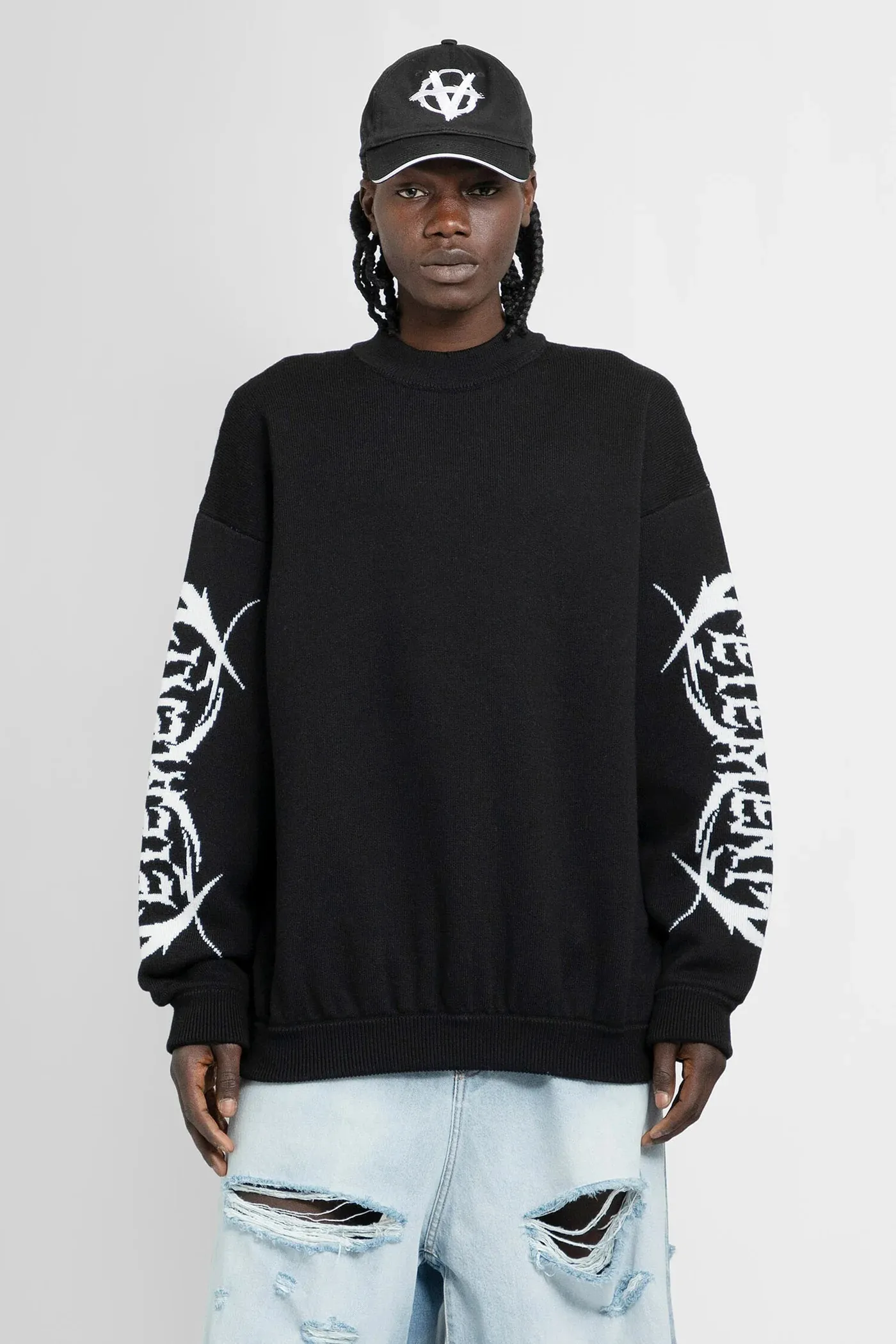 VETEMENTS  |Crew Neck Pullovers Wool Street Style U-Neck Long Sleeves