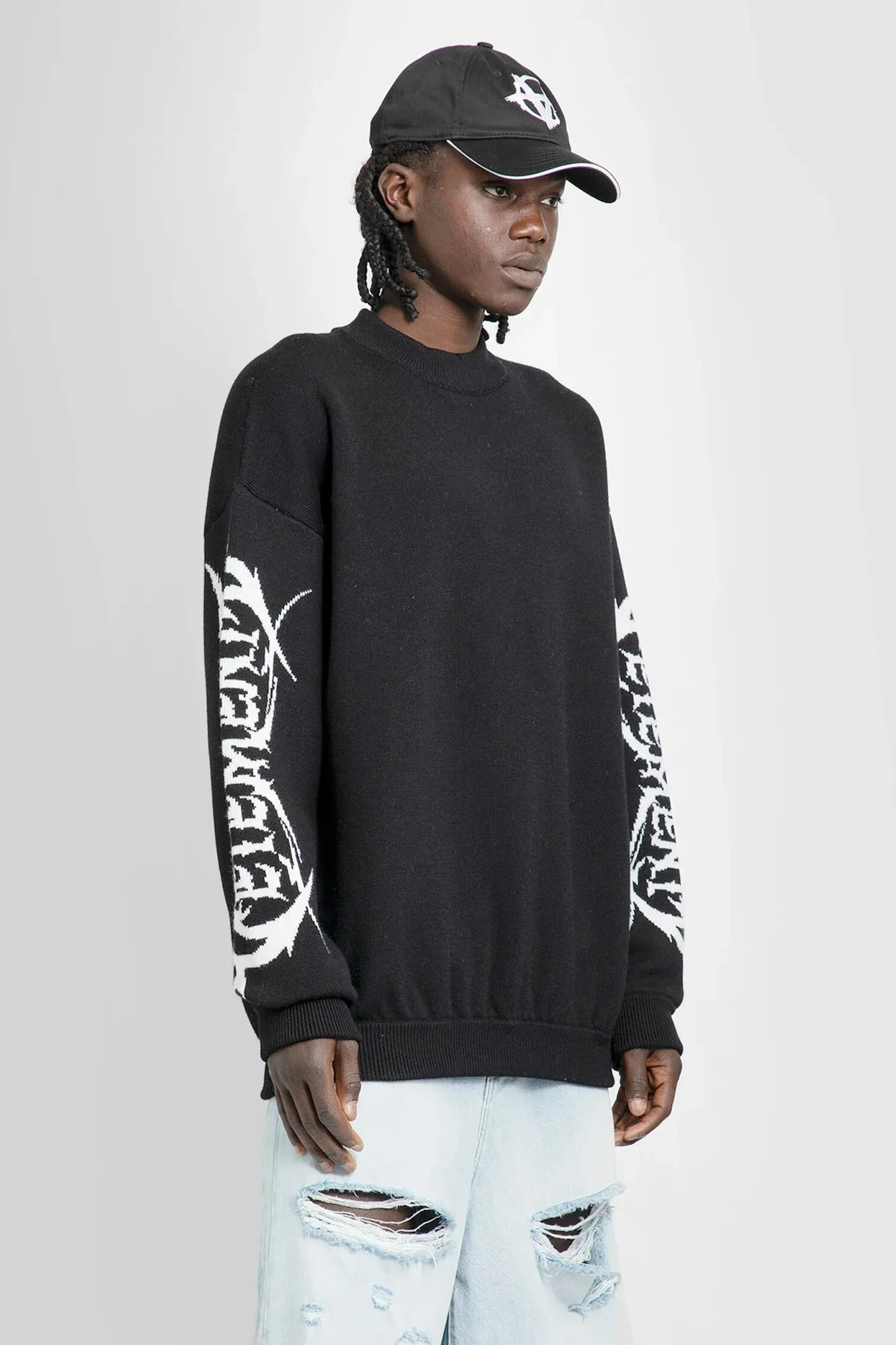 VETEMENTS  |Crew Neck Pullovers Wool Street Style U-Neck Long Sleeves