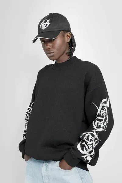 VETEMENTS  |Crew Neck Pullovers Wool Street Style U-Neck Long Sleeves