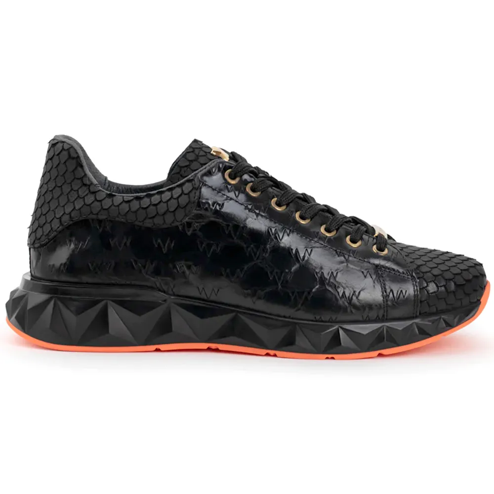 Vinci Leather The Caesars Leather Sneaker Black