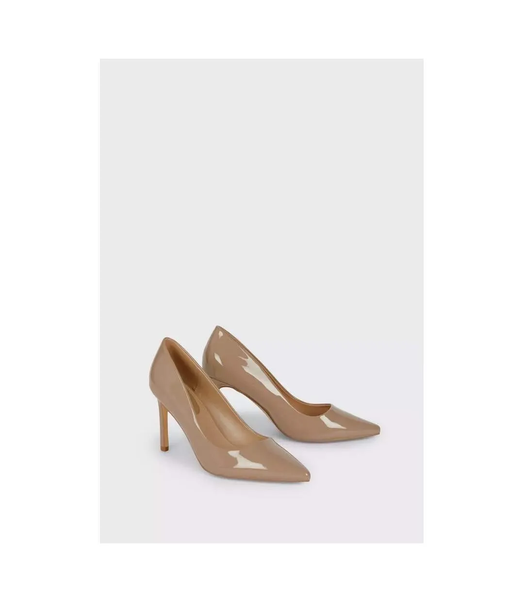 Womens/ladies dash pointed court shoes taupe Dorothy Perkins