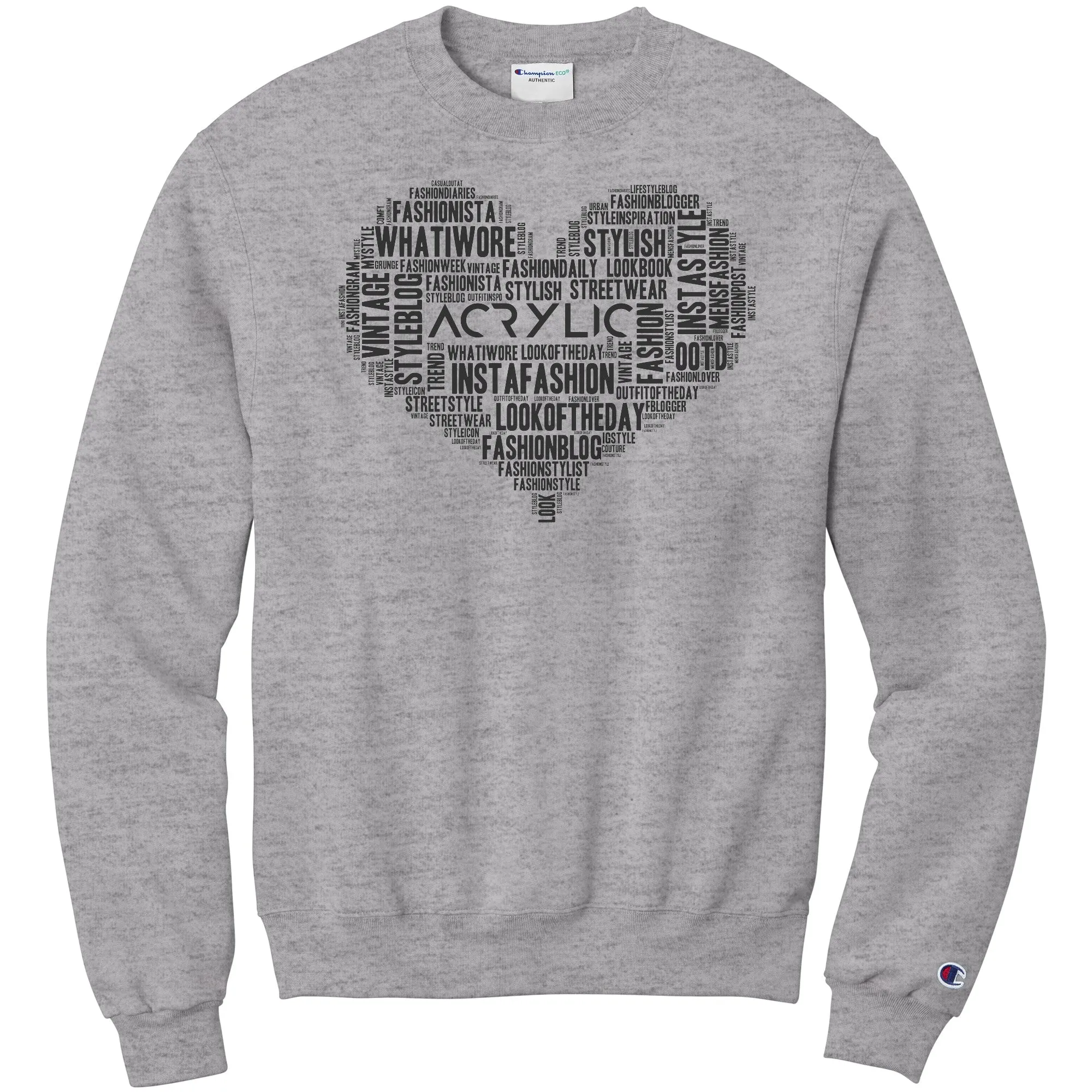 word cloud sweatshirt