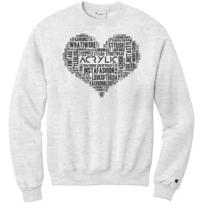 word cloud sweatshirt