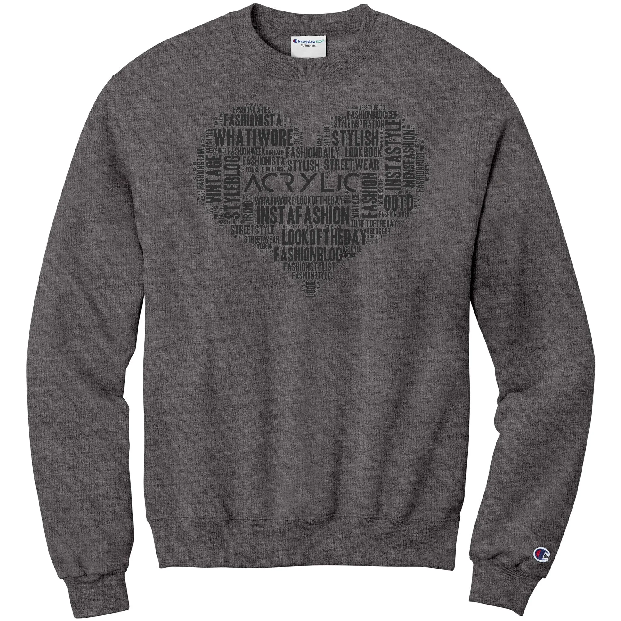 word cloud sweatshirt