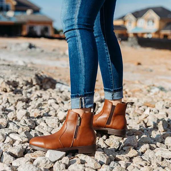 Xena Bourbon Brown Omega Electrical Hazard Safety Boot