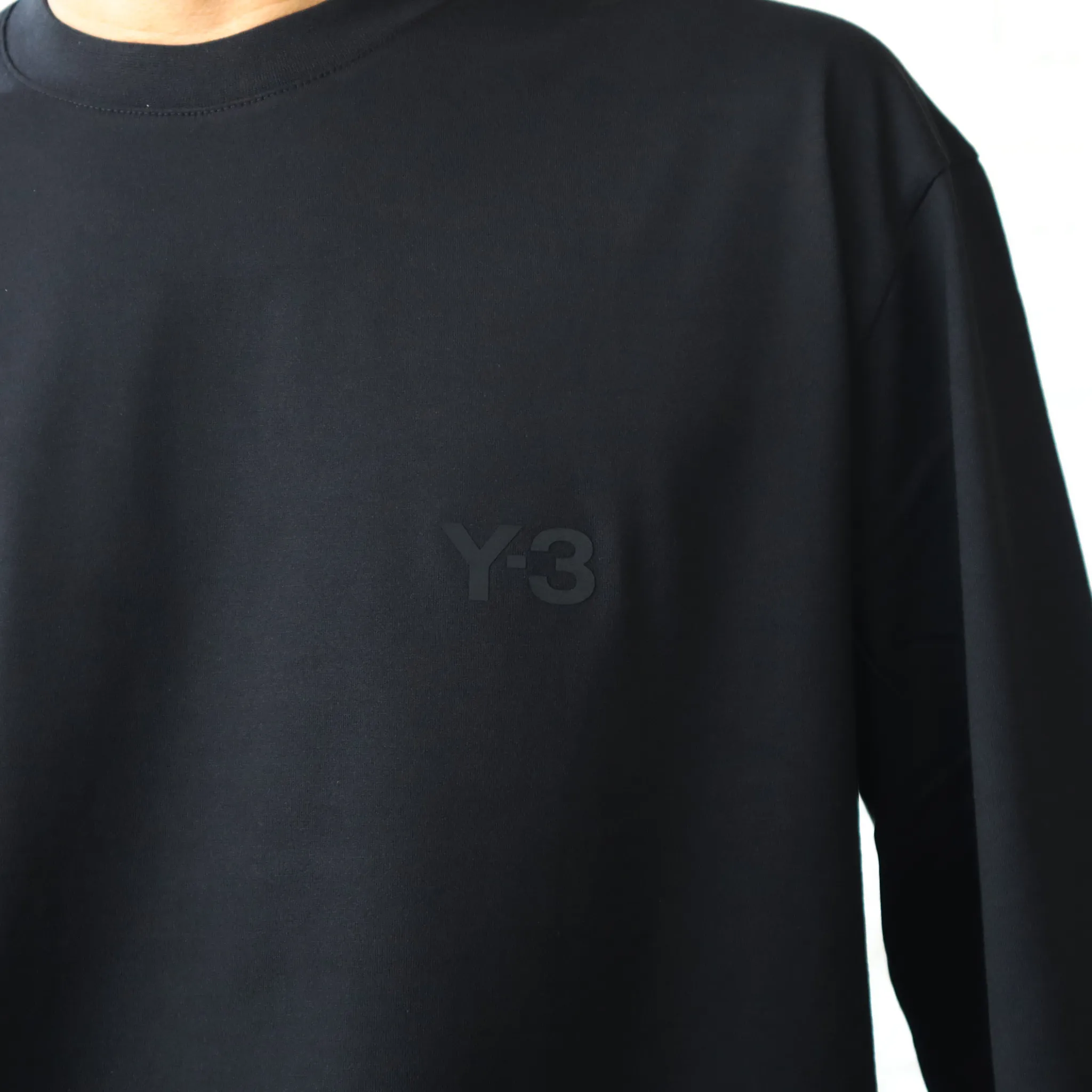 Y-3  |Crew Neck Unisex Street Style Long Sleeves Plain Cotton