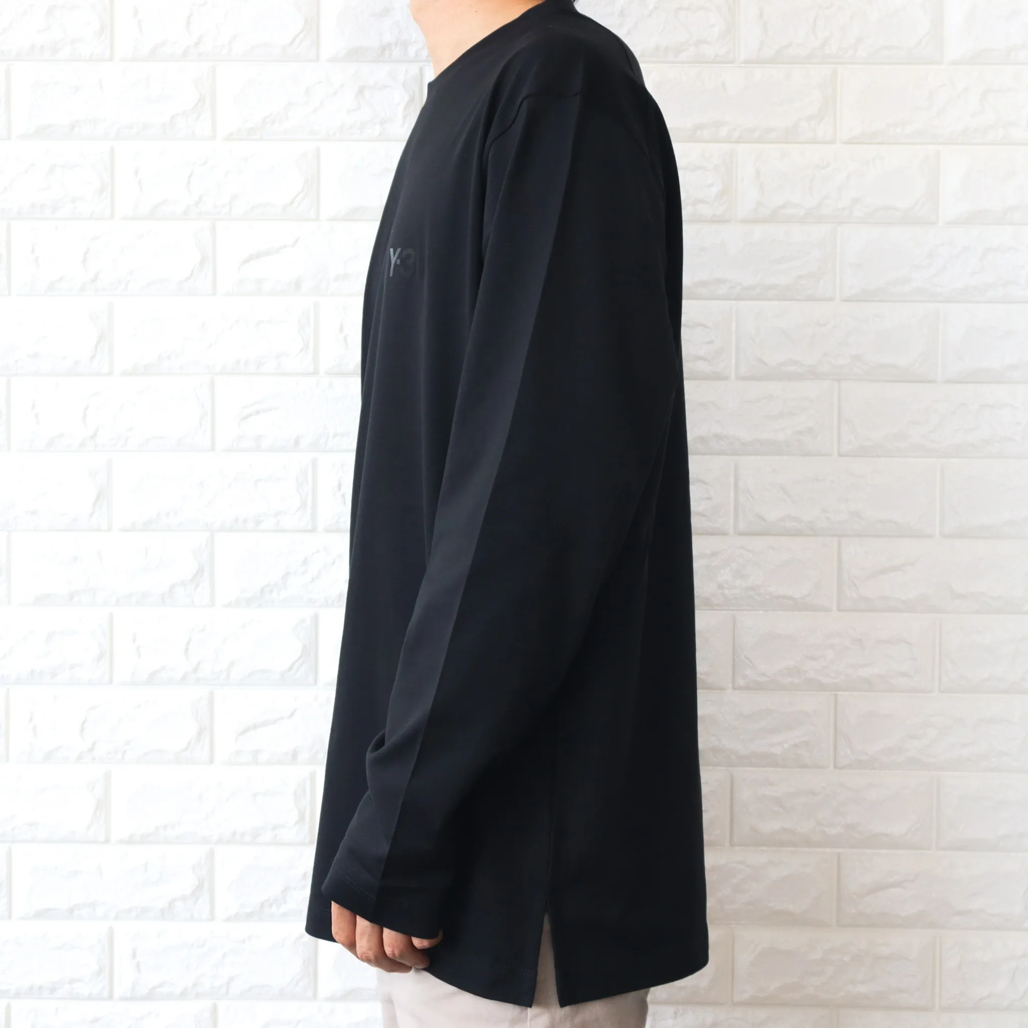 Y-3  |Crew Neck Unisex Street Style Long Sleeves Plain Cotton