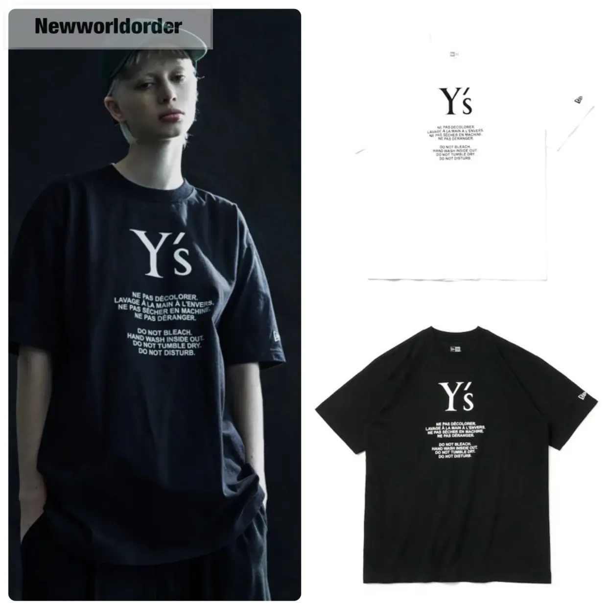 Yohji Yamamoto  |Crew Neck Pullovers Unisex Street Style Collaboration Cotton