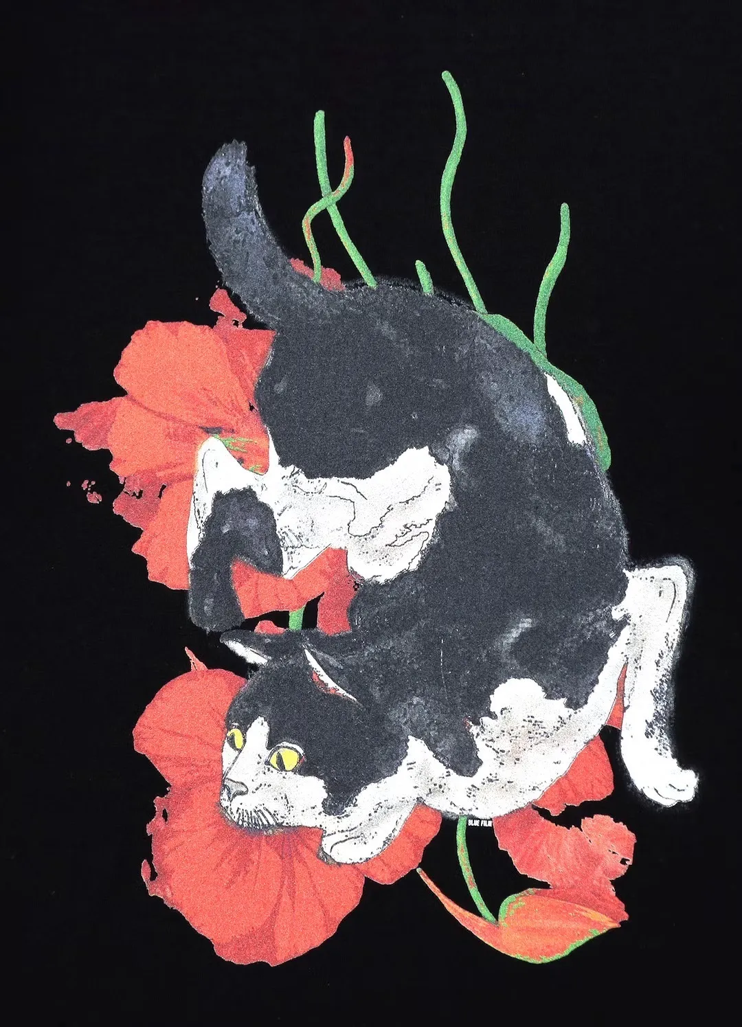 Yohji Yamamoto  |Pullovers Flower Patterns Unisex Street Style Cotton