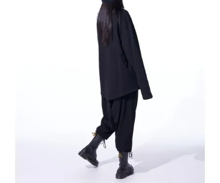 Yohji Yamamoto  |Pullovers Unisex Street Style Long Sleeves Plain Cotton