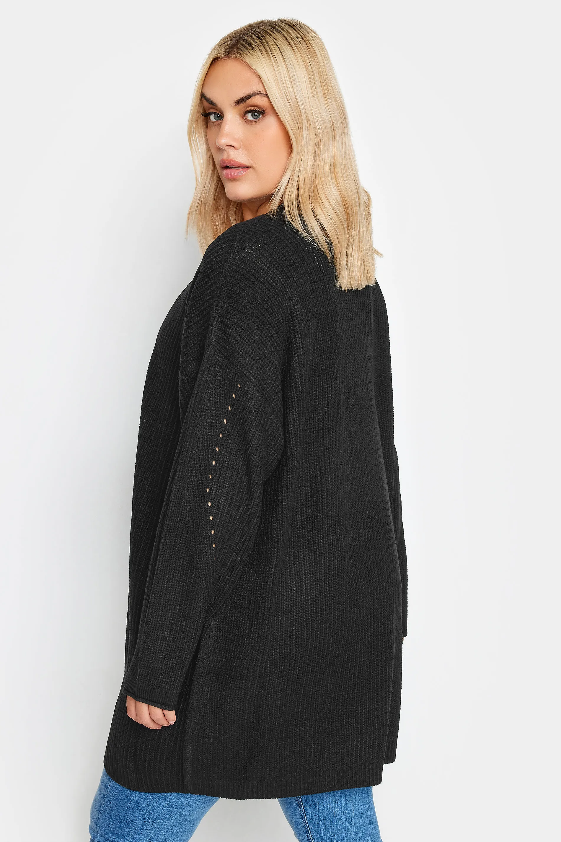 YOURS Curve Black Essential Knitted Cardigan