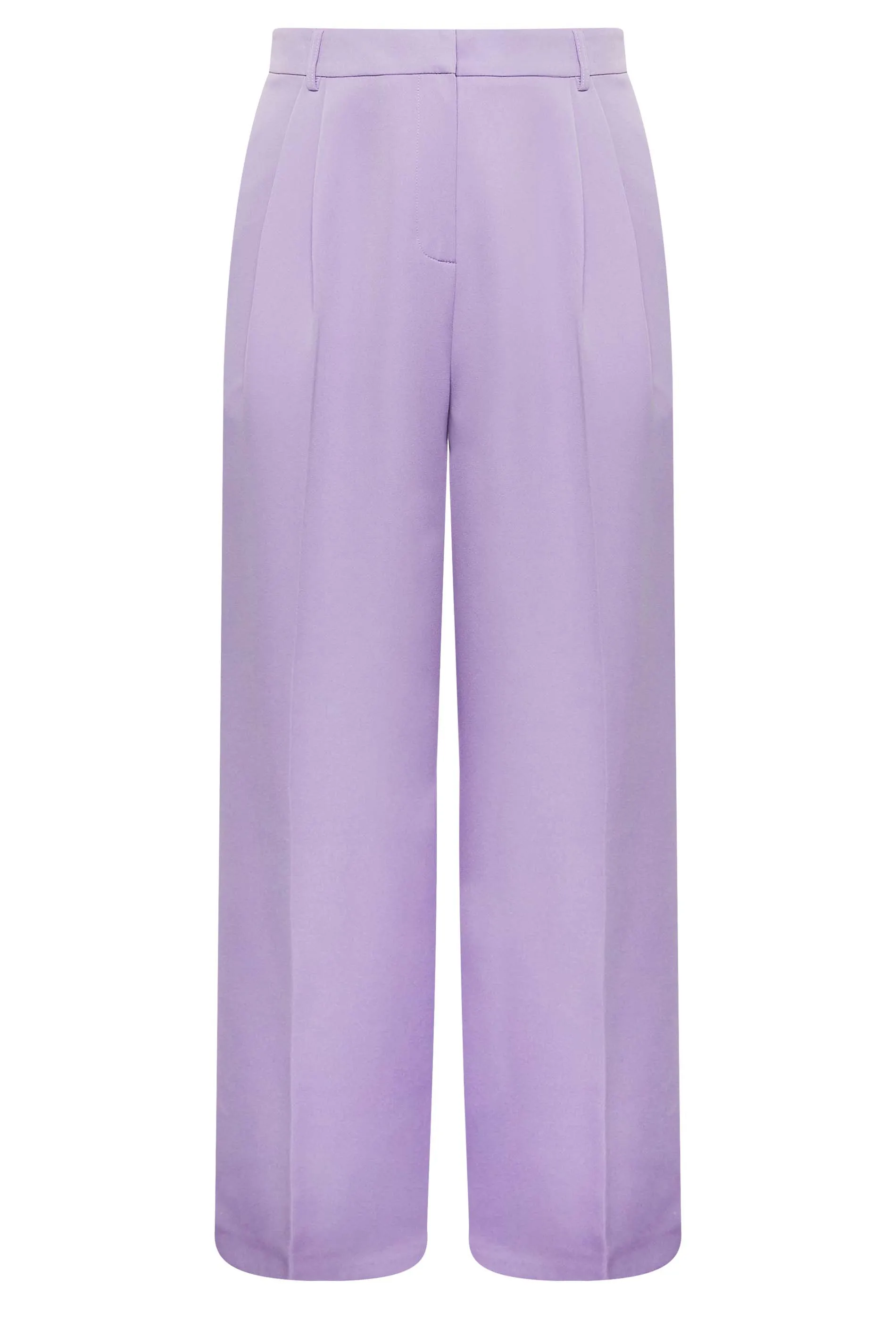 YOURS Curve Purple Wide Leg Trousers