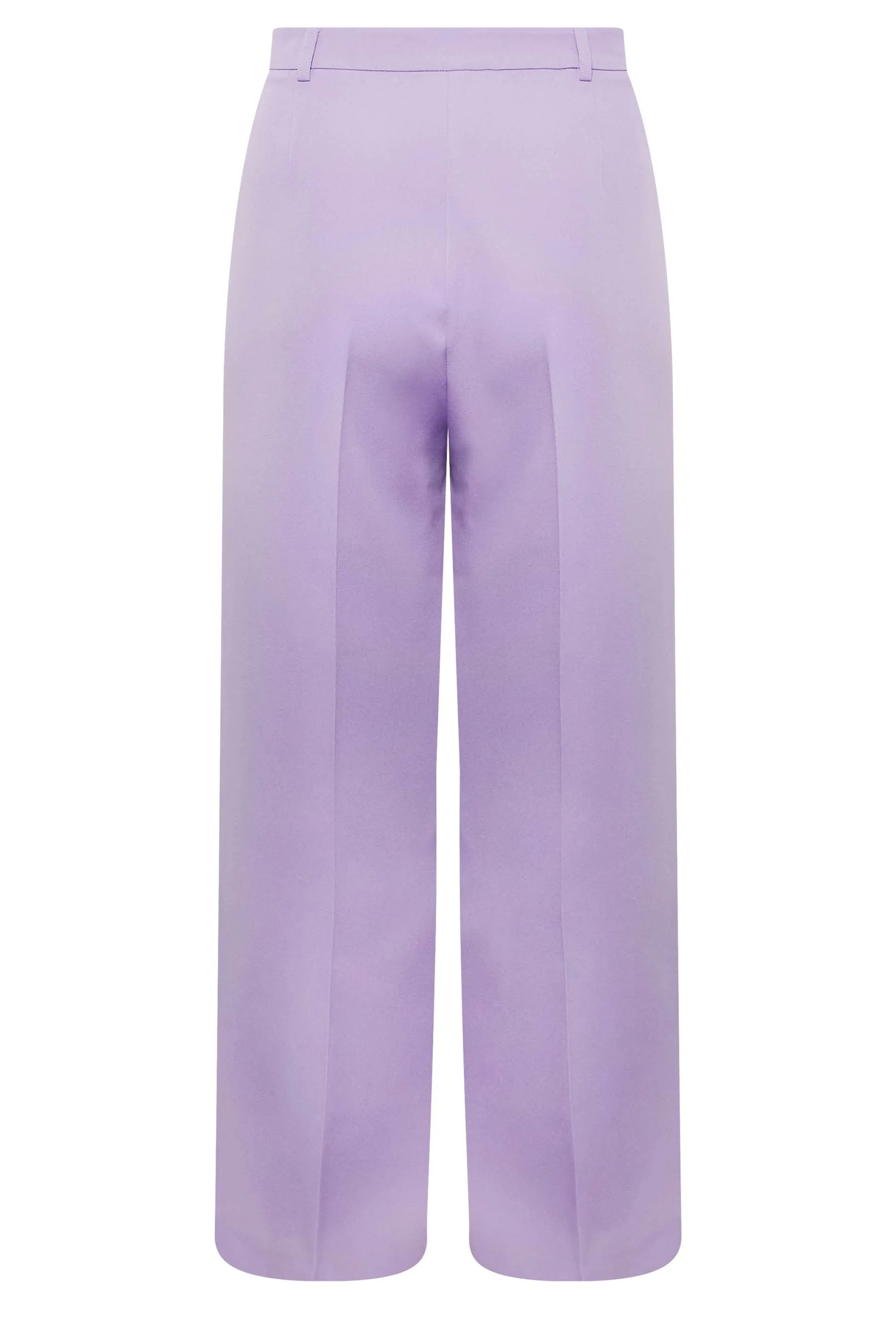 YOURS Curve Purple Wide Leg Trousers